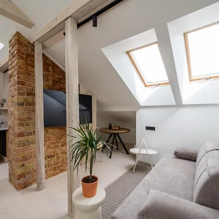 Apartment Scandi Spacious Attic Loft With Skyline View Riga