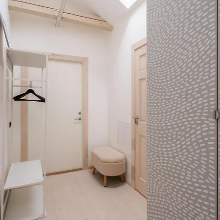 Scandi Spacious Attic Loft With Skyline View Apartment Riga