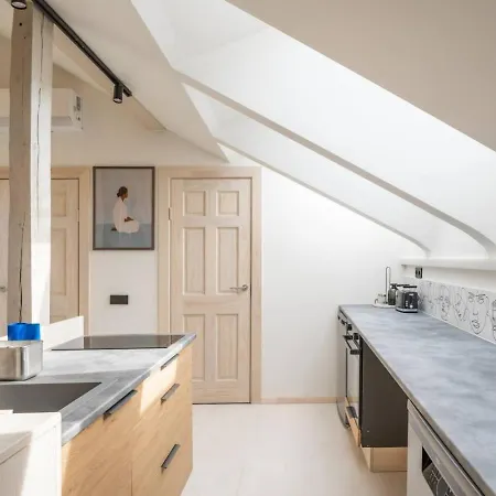 Scandi Spacious Attic Loft With Skyline View Apartment