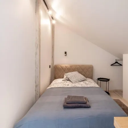 Scandi Spacious Attic Loft With Skyline View Apartment Riga