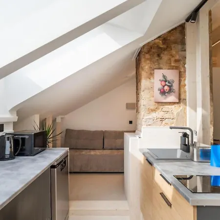 Apartment Scandi Spacious Attic Loft With Skyline View Riga
