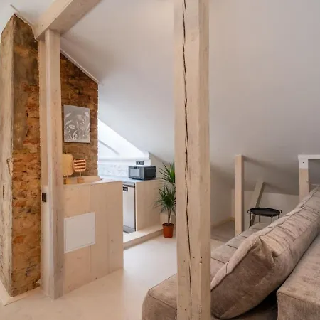 Scandi Spacious Attic Loft With Skyline View Riga