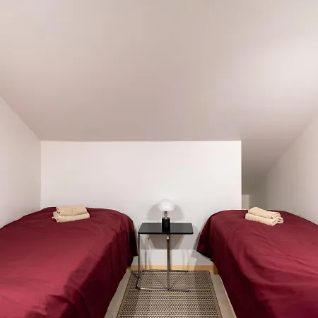 Scandi Spacious Attic Loft With Skyline View Apartment Riga