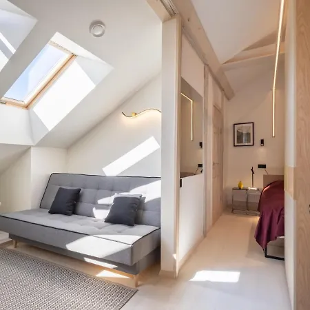 Apartment Scandi Spacious Attic Loft With Skyline View Riga